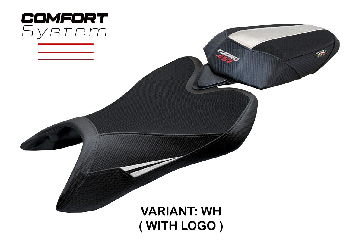 Aprilia Tuono 457 2025-2026 Seat Cover TPZ Italia Comfort White Black