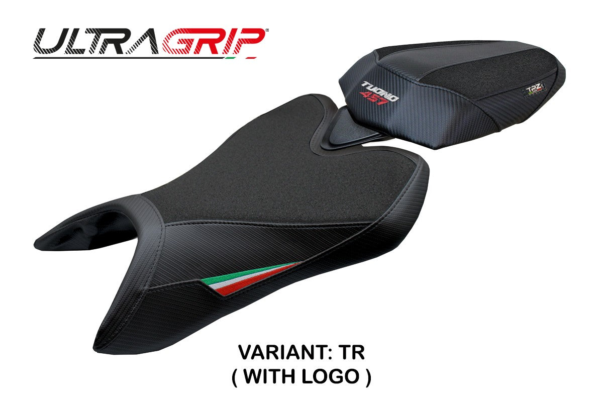 Aprilia Tuono 457 2025-2026 Seat Cover TPZ Italia Ultragrip Italian Flag Black