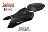 Aprilia Tuono 457 2025-2026 Seat Cover TPZ Italia Velvet Special Edition ItaFlag Blk
