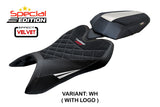 Aprilia Tuono 457 2025-2026 Seat Cover TPZ Italia Velvet Special Edition White Black