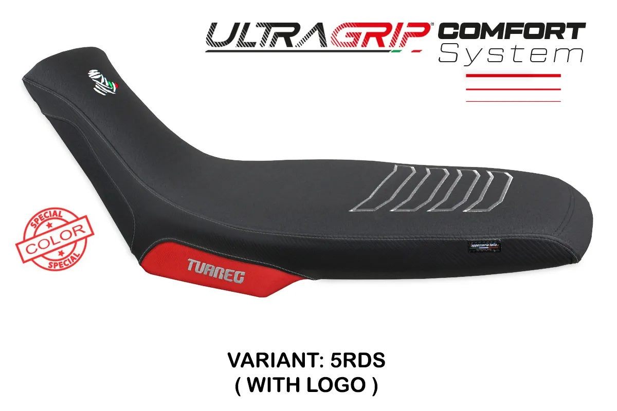 Aprilia Tuareg 660 2021-2026 Seat Cover TPZ Italia Comfort Red Silver