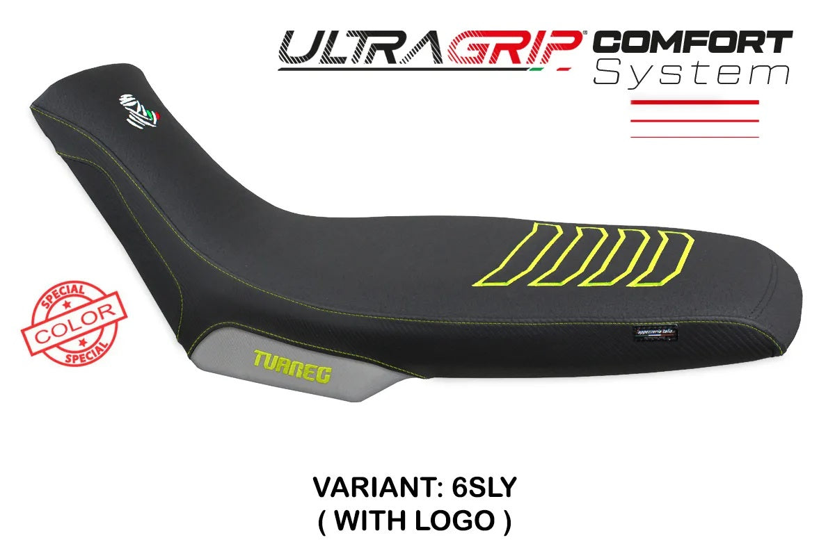 Aprilia Tuareg 660 2021-2026 Seat Cover TPZ Italia Comfort Silver Yellow