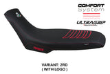 Aprilia Tuareg 660 2021-2025 Seat Cover Tappezzeria Italia TPZ Comfort Ultragrip in Red and Black