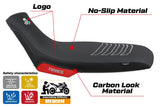 Aprilia Tuareg 660 2021-2026 Seat Cover TPZ Italia Ultragrip Red Silver