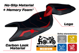 Funda de asiento Aprilia RS 660 2021-2025 Tappezzeria Italia TPZ Comfort en rojo y negro