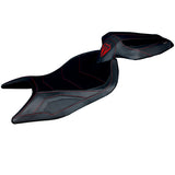 Funda de asiento Aprilia RS 660 2021-2025 Tappezzeria Italia TPZ Ultragrip en negro