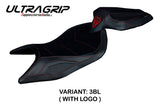 Funda de asiento Aprilia RS 660 2021-2025 Tappezzeria Italia TPZ Ultragrip en negro
