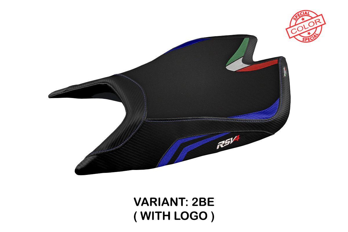 Aprilia RSV4 2021-2025 Seat Cover Tappezzeria Italia TPZ in Blue and Black