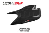 Aprilia RSV4 2021-2026 Seat Cover TPZ Italia Ultragrip Silver Blk