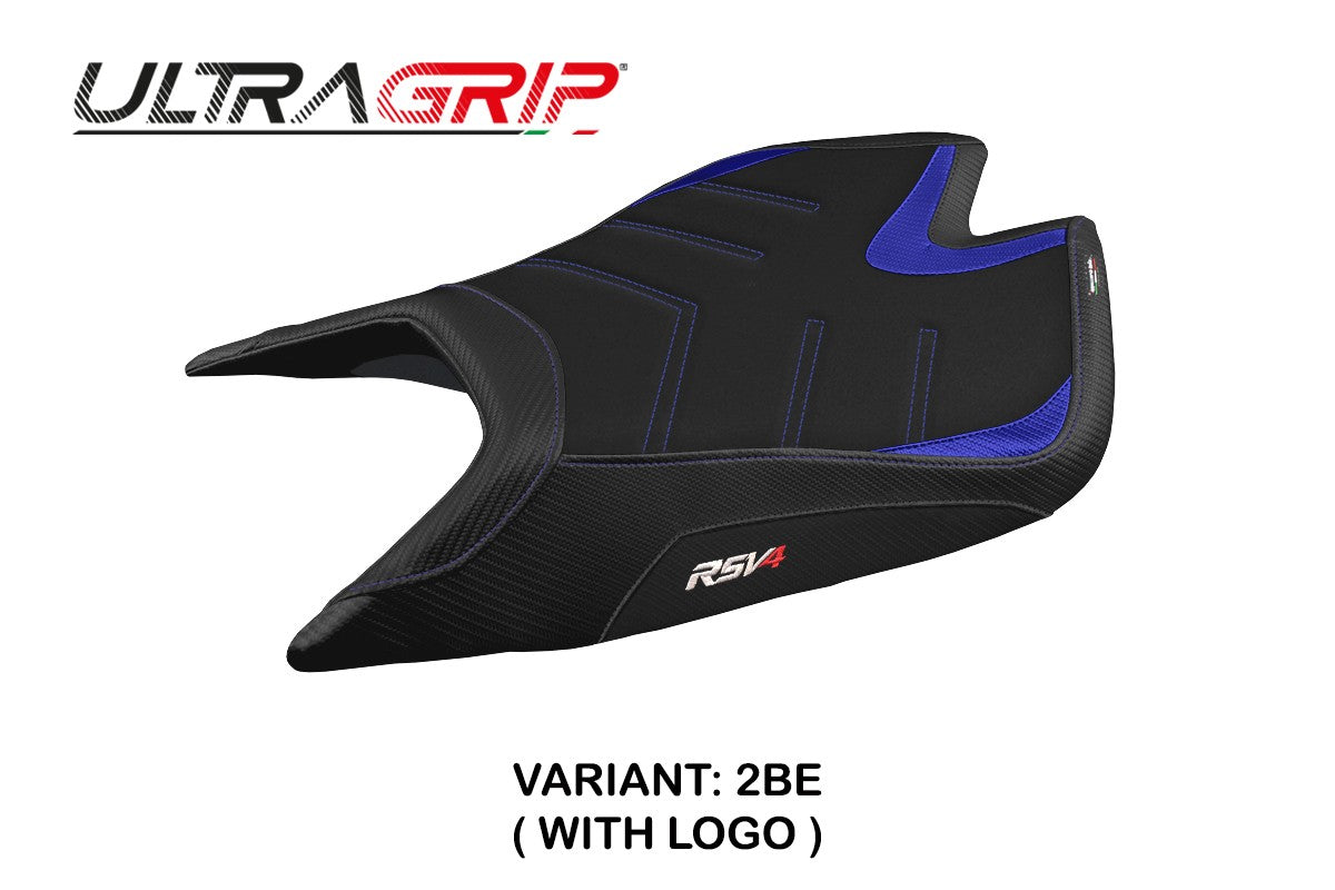 Aprilia RSV4 2021-2026 Seat Cover TPZ Italia Ultragrip Blue Black