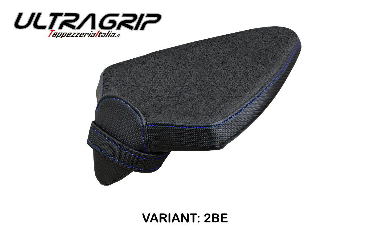 Aprilia RSV4 2021-2025 Passenger Seat Cover Tappezzeria Italia TPZ Ultragrip in Blue and Black