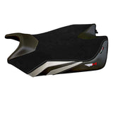 Aprilia RSV4 2009-2020 Seat Cover Tappezzeria Italia TPZ Velvet in White and Black