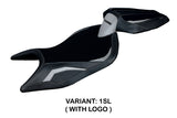 Funda Asiento Aprilia Tuono 660 2021-2024 Tappezzeria Italia TPZ en Plata y Negro