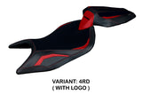 Aprilia Tuono 660 2021-2024 Seat Cover Tappezzeria Italia TPZ in Red and Black