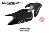 Aprilia Tuono V4 2021-2025 Seat Cover Tappezzeria Italia TPZ Ultragrip in Silver and Black