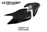 Aprilia Tuono V4 2021-2026 Seat Cover TPZ Italia Ultragrip Silver Blk