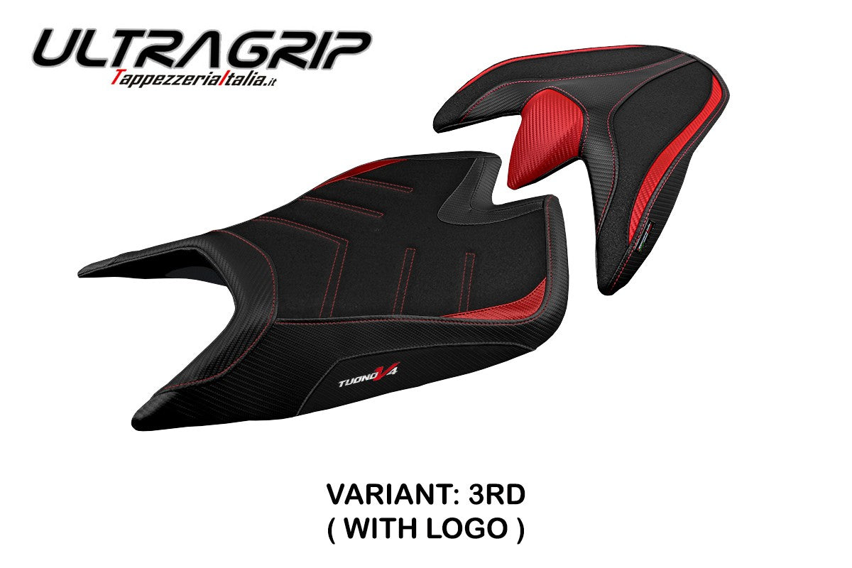 Aprilia Tuono V4 2021-2026 Seat Cover TPZ Italia Ultragrip Red Black