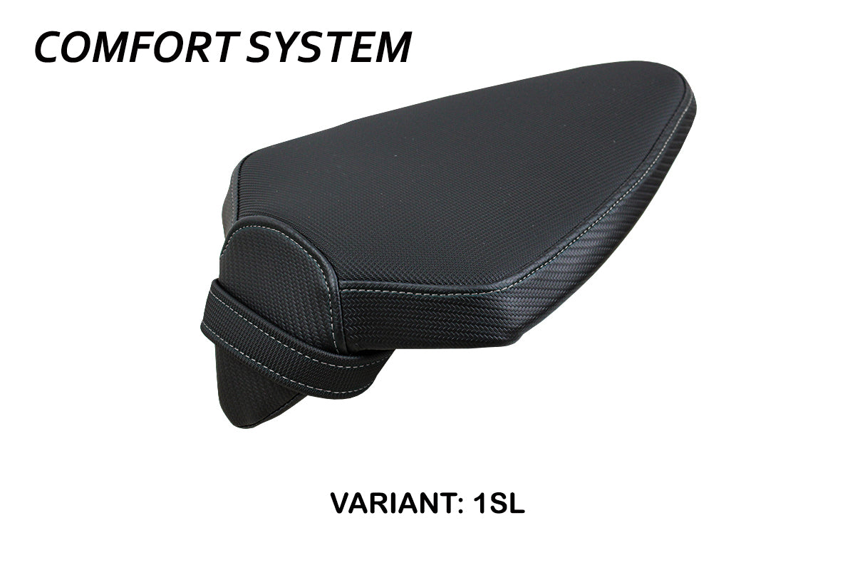 Aprilia Tuono V4 Factory 2021-2026 Passenger Seat Cover Tappezzeria Italia TPZ Comfort in Silver