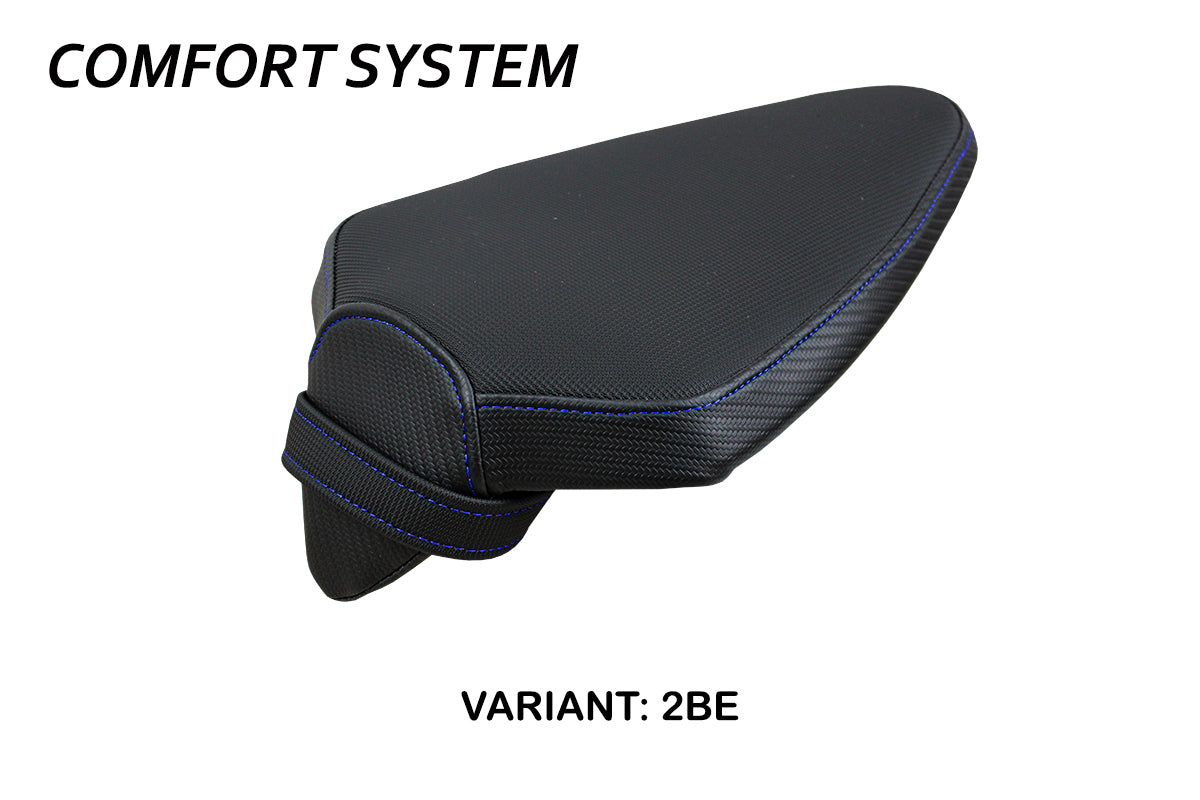 Funda para asiento de pasajero Aprilia Tuono V4 Factory 2021-2025 Tappezzeria Italia TPZ Comfort en azul
