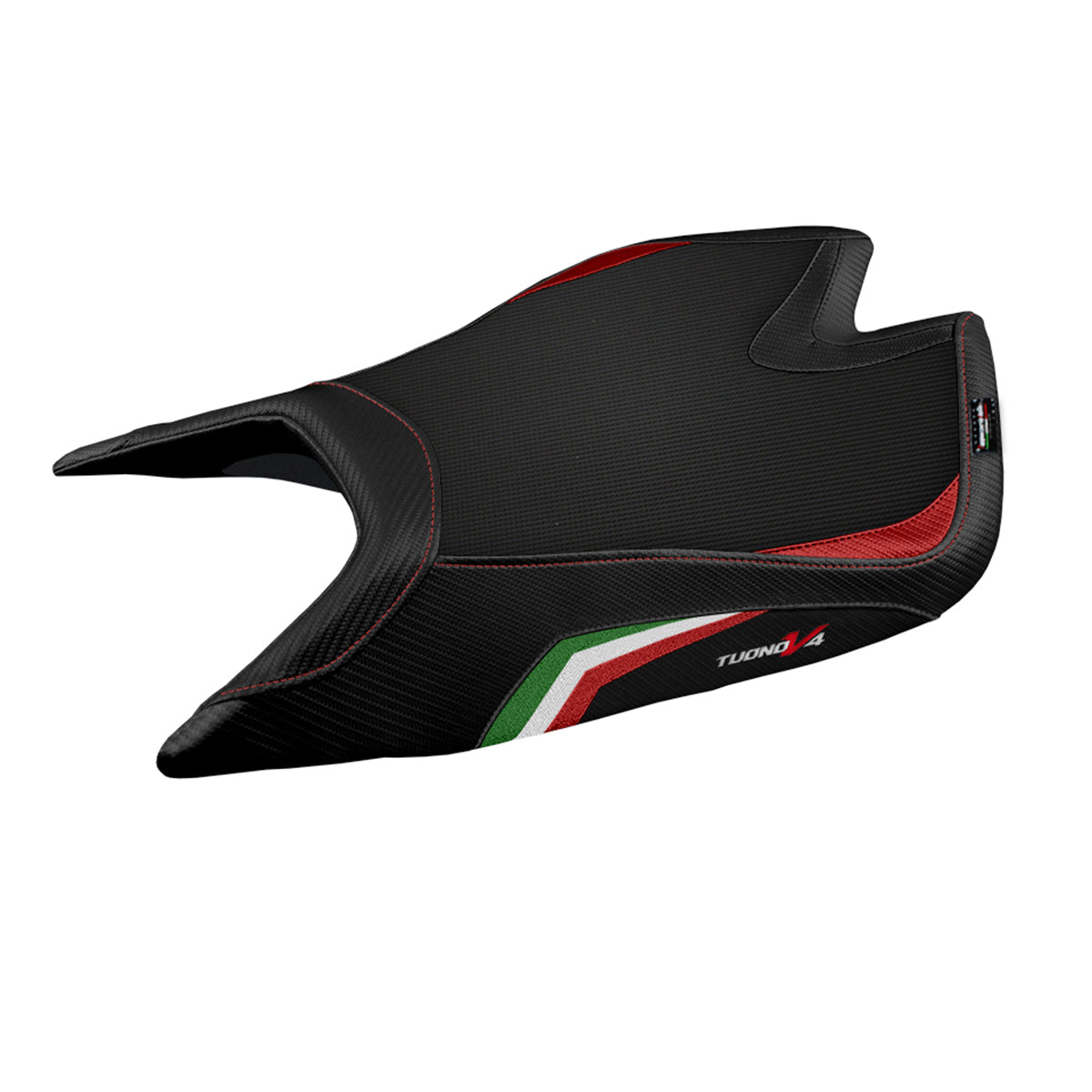 Funda Asiento Aprilia Tuono V4 Factory 2021-2025 Tappezzeria Italia TPZ Comfort in Italy Bandera