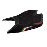 Funda de asiento Aprilia Tuono V4 Factory 2021-2025 Tappezzeria Italia TPZ Ultragrip en Bandera de Italia