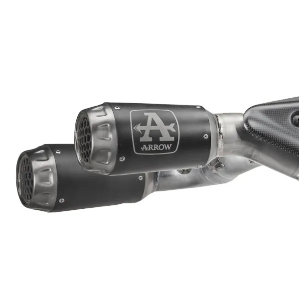 71253CP Sistema de escape completo Arrow Ducati Panigale V4 2025 Full High Pro-Race Titanium Black Racing