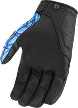Guantes ICON Hooligan™ Kryola Kreep - Azul - Mediano 3301-4723