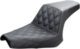 Asiento SADDLEMEN Step Up - Costuras enrejadas delanteras - Negro Y13-16-172 