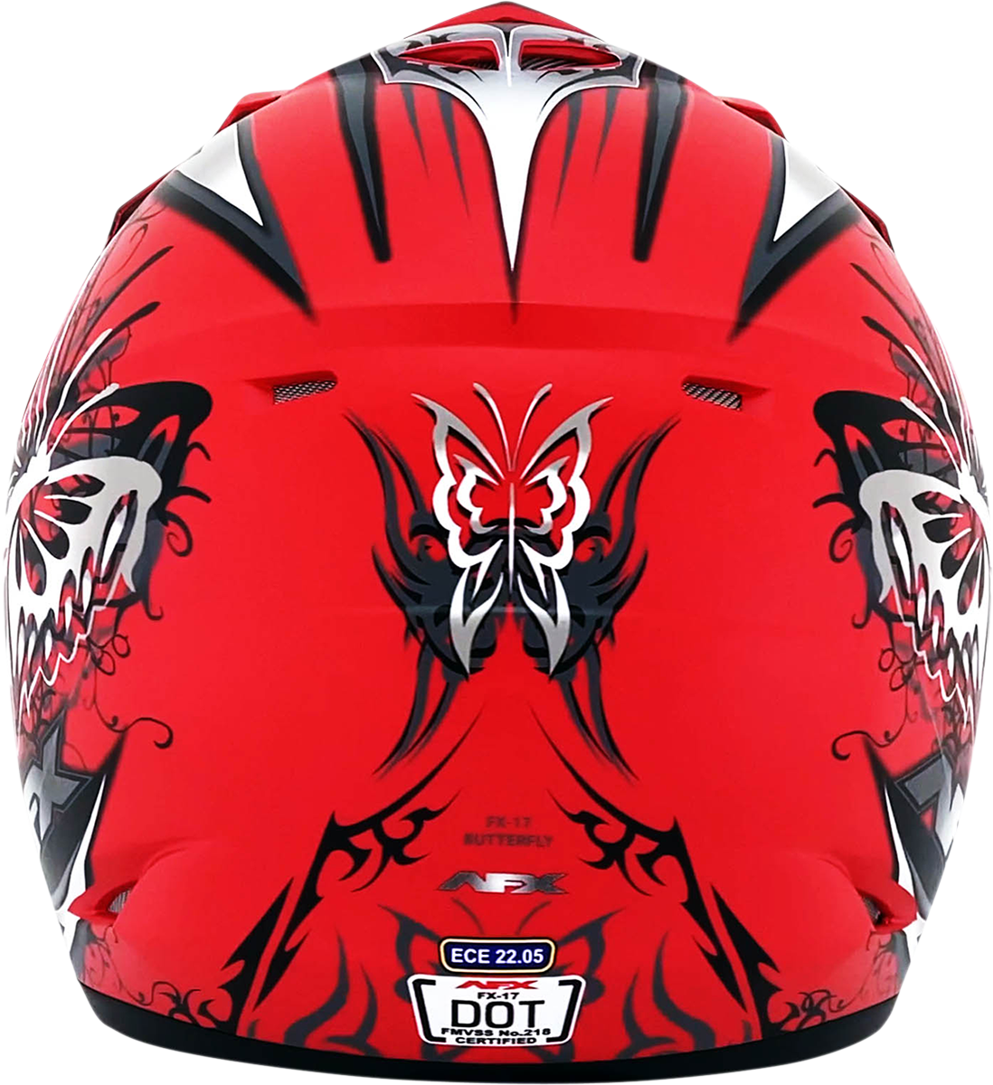AFX FX-17 Motorcycle Helmet - Butterfly - Matte Ferrari Red - XL 0110-7120