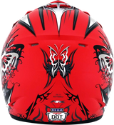 AFX FX-17 Motorcycle Helmet - Butterfly - Matte Ferrari Red - XL 0110-7120