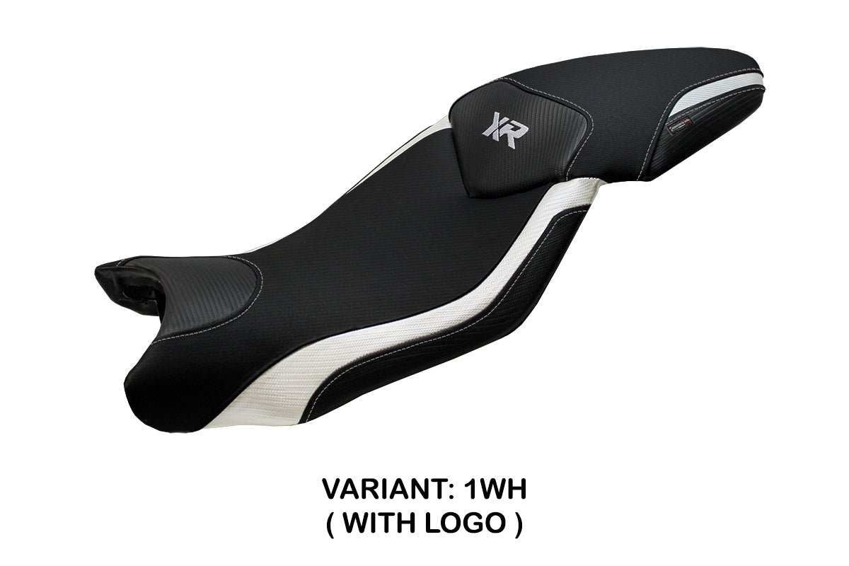 BMW S1000XR 2015-2019 Seat Cover Tappezzeria Italia TPZ in White and Black