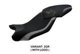 Funda de asiento para BMW S1000XR 2015-2019 Tappezzeria Italia TPZ en gris y negro