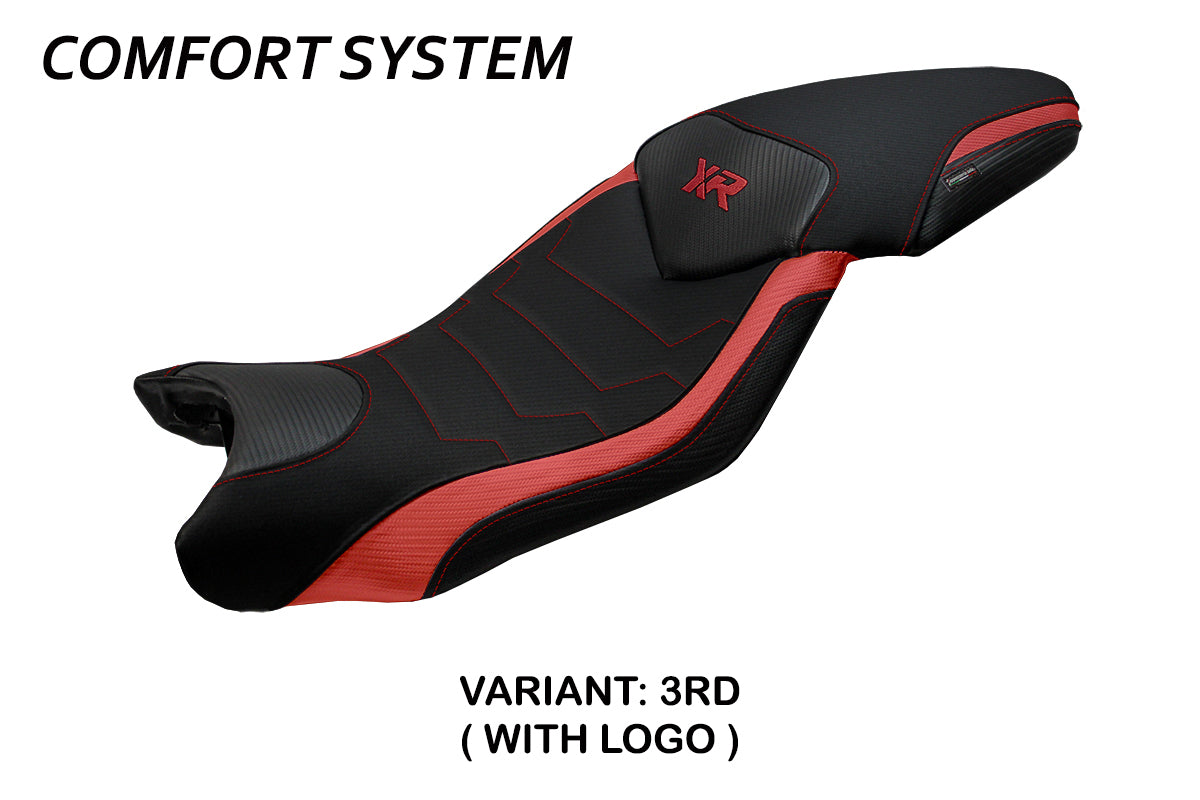 BMW S1000XR 2015-2019 Seat Cover Tappezzeria Italia TPZ Comfort in Red and Black