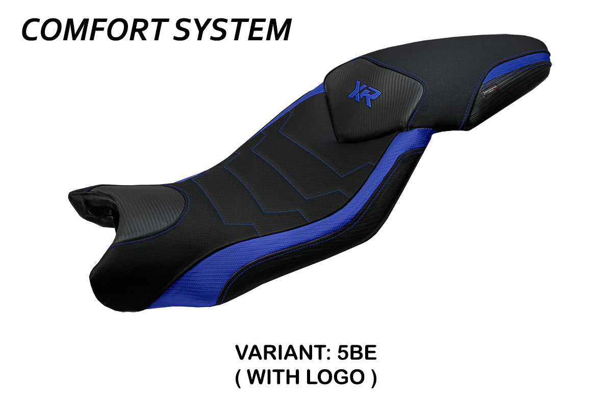BMW S1000XR 2015-2019 Seat Cover Tappezzeria Italia TPZ Comfort in Blue and Black