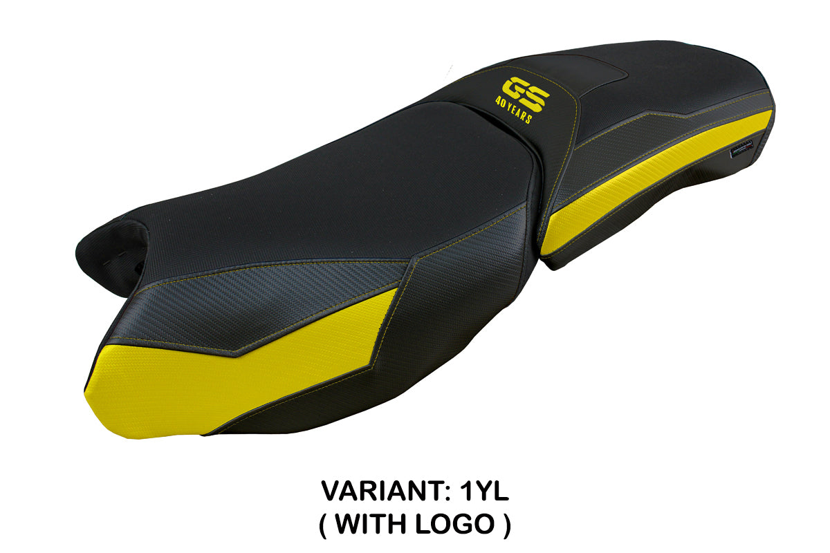 Funda de asiento para BMW R1250GS Adventure 2019-2024 Tappezzeria Italia TPZ en amarillo y negro
