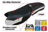 Funda de asiento para BMW R1250GS Adventure 2019-2024 Tappezzeria Italia TPZ en blanco y negro