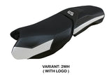 Funda de asiento para BMW R1250GS Adventure 2019-2024 Tappezzeria Italia TPZ en blanco y negro