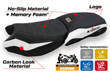 BMW R1250GS Adventure 2019-2024 Seat Cover Tappezzeria Italia TPZ Comfort in Black and White