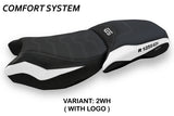 BMW R1250GS Adventure 2019-2024 Seat Cover Tappezzeria Italia TPZ Comfort in Black and White