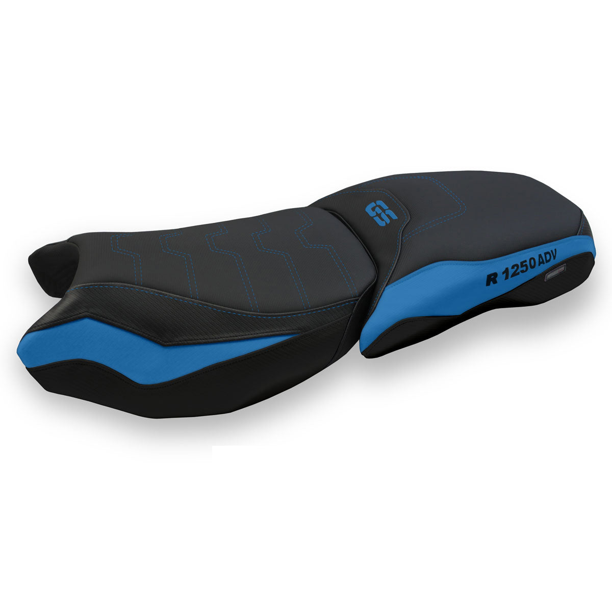 BMW R1250GS Adventure 2019-2024 Seat Cover Tappezzeria Italia TPZ Comfort in Black and Blue