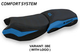 BMW R1250GS Adventure 2019-2024 Seat Cover Tappezzeria Italia TPZ Comfort in Black and Blue