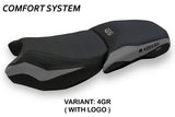 BMW R1250GS Adventure 2019-2024 Seat Cover Tappezzeria Italia TPZ Comfort in Grey and Black