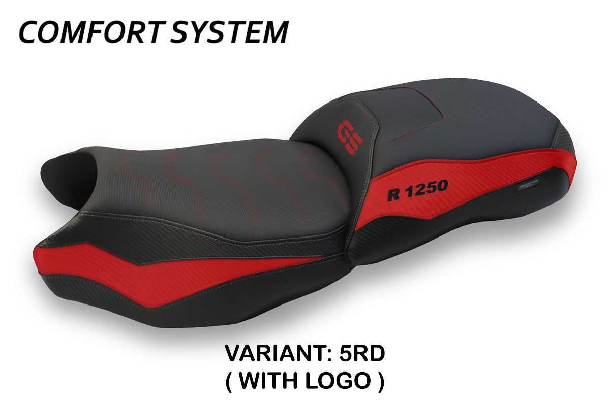 BMW R1250GS 2019-2023 Seat Cover Tappezzeria Italia TPZ Comfort in Red and Black
