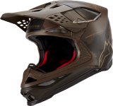 Casco de motocicleta ALPINESTARS Supertech M10 - Squad - MIPS® - Marrón oscuro/Dorado - Grande 8302823-839-LG