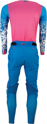 Camiseta Agroid de MOOSE RACING - Azul/Rosa/Blanco - Talla pequeña 2910-6386 