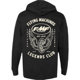 Sudadera con capucha FMF Loyalty - Negra - Mediana FA24121901BLKMD 