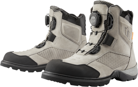 ICON Stormhawk Boots - Gray - Size 7 3403-1173