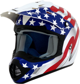 Casco de moto AFX FX-17 - Bandera - Blanco - XL 0110-2378
