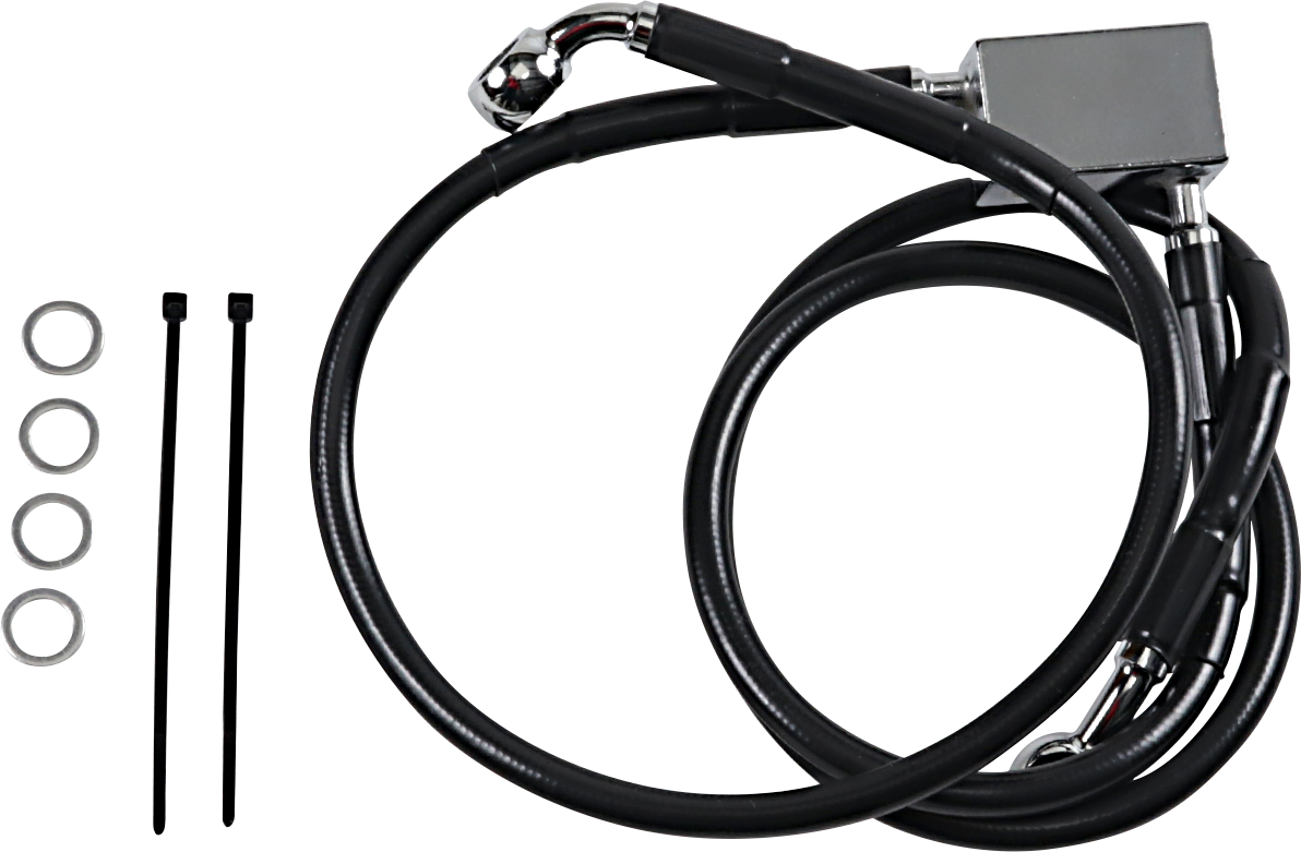 Línea de freno DRAG SPECIALTIES - Trasera - Negra 640221-BLK 