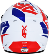 AFX FX-17 Motorcycle Helmet - Aced - Red/White/Blue - Medium 0110-6480